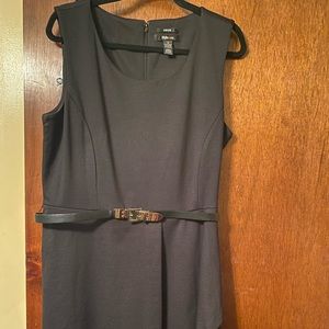 Style & Co Stunning Sleeveless, Draped Sheath Black Dress size 14